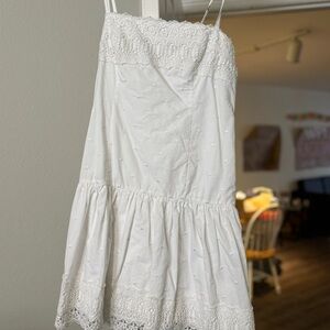 Abercrombie & Fitch White Mini Dress